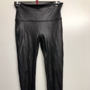 Spanx Women’s Faux Leather Legging Black M